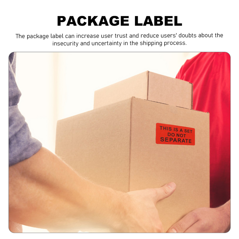 Set Do Not Remove Label Package Labels Warning Stickers Packing Decals Self-adhesive Shipping Coated Paper Tags
