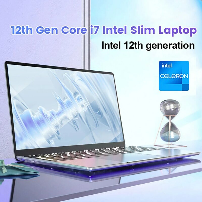TOPTON 초경량 노트북, 15.6 인치 (1920*1280) IPS 디스플레이, 인텔 코어 12 세대 i7-1255U 1260P 프로세서, FHD 웹캠, 와이파이