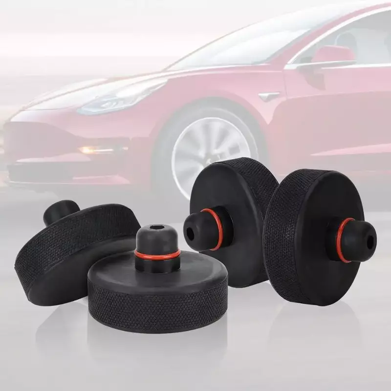 Jack Pad para Tesla Modelo 3, Almofadas de borracha, Lifting Adapter Tool, Estojo do chassi, Suporte de ponto de elevação, Acessórios do carro, 2016-2024, 4Pcs
