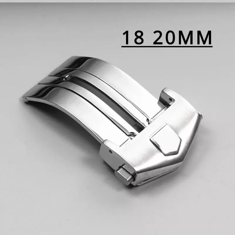 Watches Accessories 18 20mm for TAG HEUER Carrera Series Strap Man Watch Stainless Steel Butterfly Buckle Waterproof Clasp