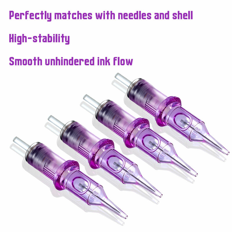 BIGWASP Tattoo Needles Pro usa e getta 20CS/Lot Sterile 100% EO cartuccia sterilizzata a Gas per tatuaggio Rotary Pen Round Liner