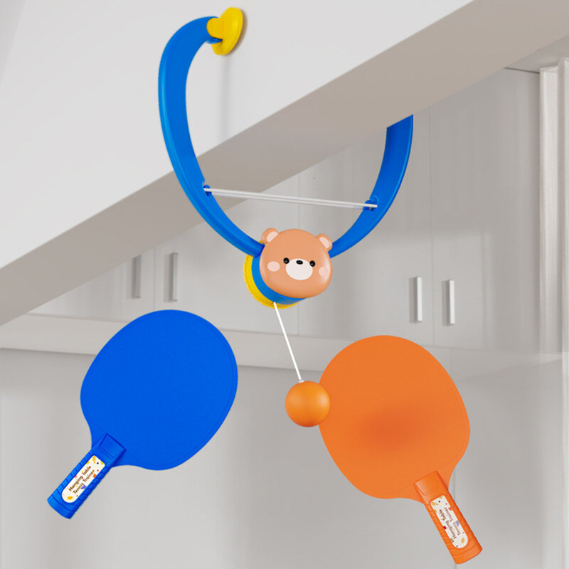 Podwieszany PingPong trener stół pingpongowy do użytku wewnątrz samokształcenie zestaw rozrywka zabawka dla dzieci poprawić koordynacja oka dzieci Birthda