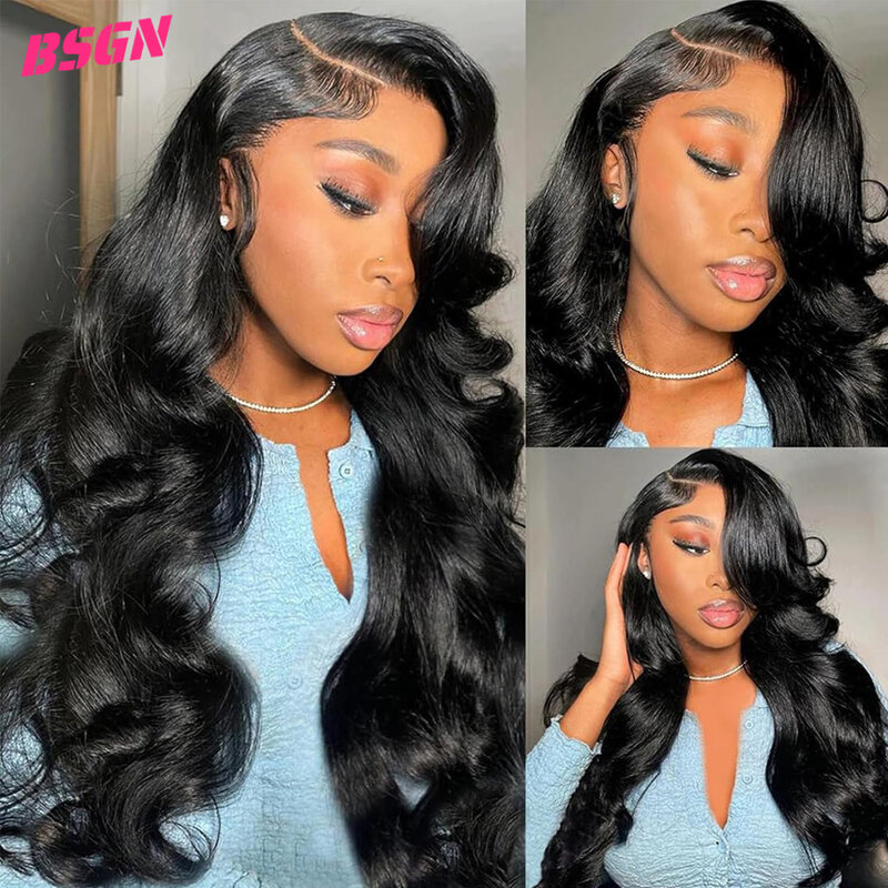 HD Transparent Lace Human Hair Wigs Body Wave 13x4 Full Lace Front Wig For Black Women Pre Plucked With Baby Hair Brazilian Hair