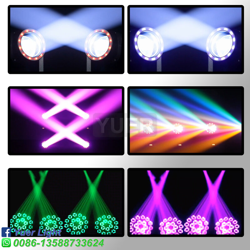 Mini LED Moving Head Light, 120W feixe, local, efeito arco-íris, abertura, 18 prismas, DJ, DMX Stage, Disco Bar, 30pcs por lote