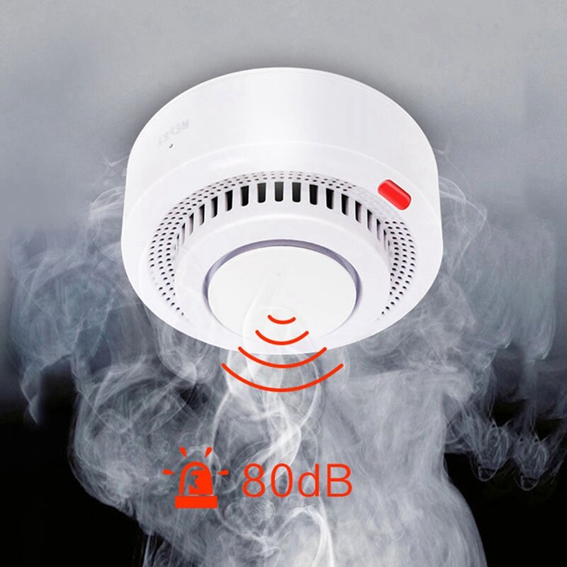 Zigbee-Detector de humo inteligente, Detector de humo portátil multifunción, fácil de usar, versión Graffiti