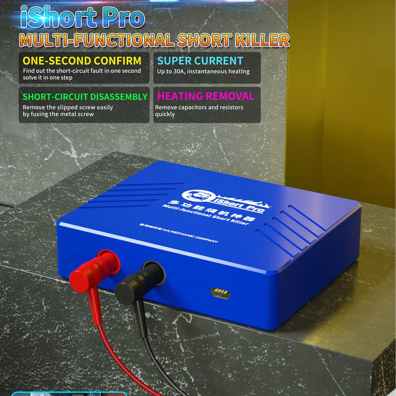 MECÂNICO iShort Pro Detector de Circuito, Multi-Funcional Short Killer, versão curta atualizada, Power Phone Repair Shortkiller, VC04