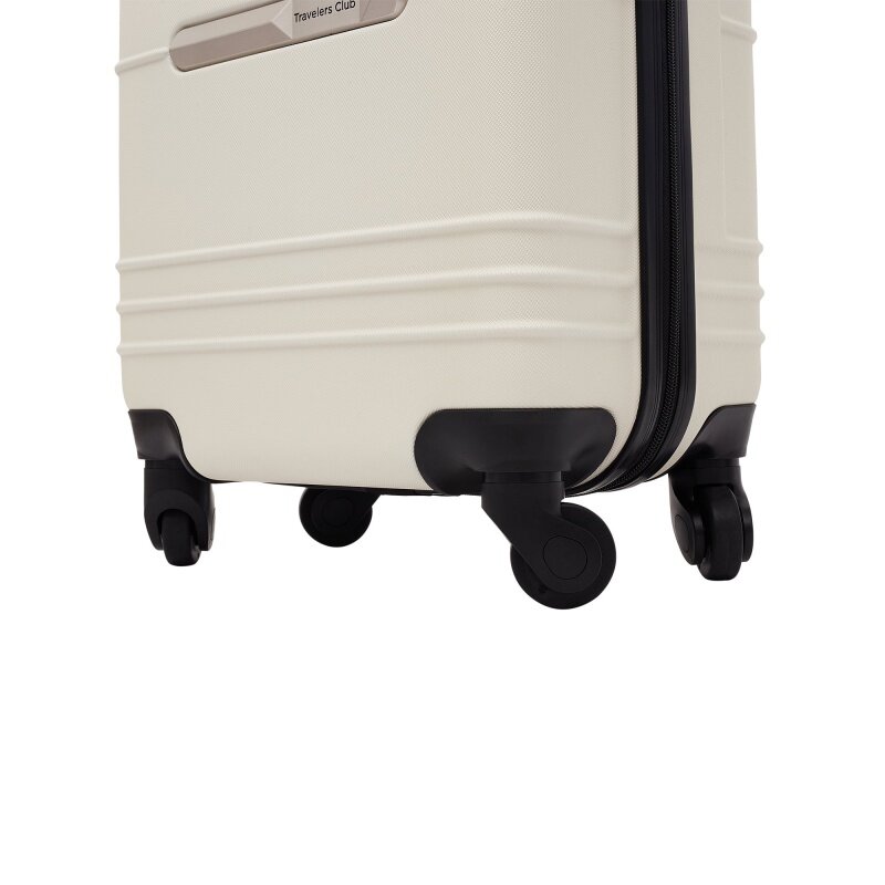 Travelers Club Richmond Hardside 20" Rolling Carry-on Luggage - Bone white