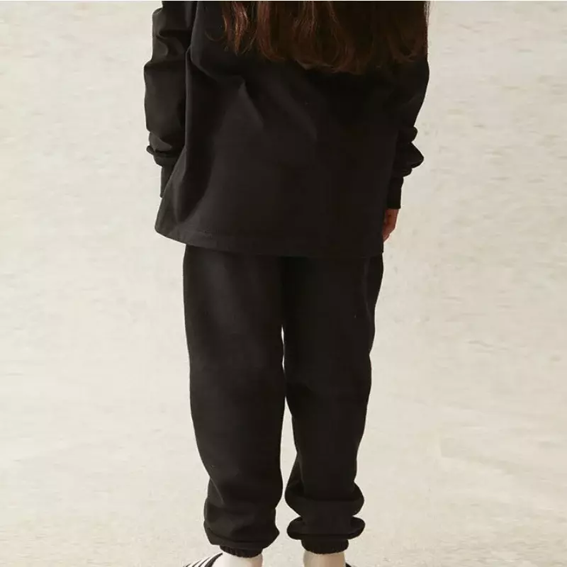 ESGENTIALS-Pantalon de survêtement en coton avec logo lettre réfléchissante pour enfants, vêtements parent-enfant, marque de luxe, American At High Street, mode