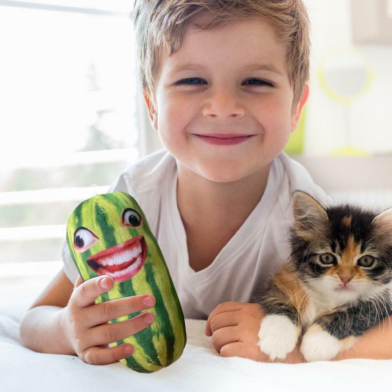 Boneca de pelúcia elétrica para crianças Brinquedo falante criativo Repita melancia engraçada Decoração de casa Brinquedos de educação precoce Presente