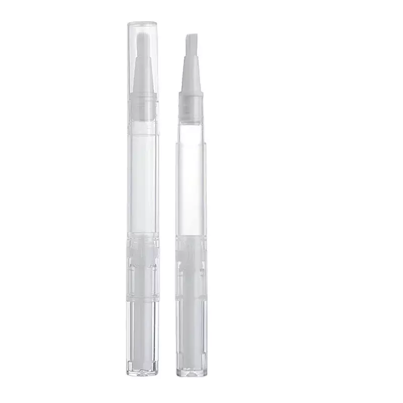 50 Stuks 3Ml Lege Nagelolie Pen Met Borstel Transparante Twist Cuticula Olie Pen Cosmetische Container Pen Lipgloss Tube