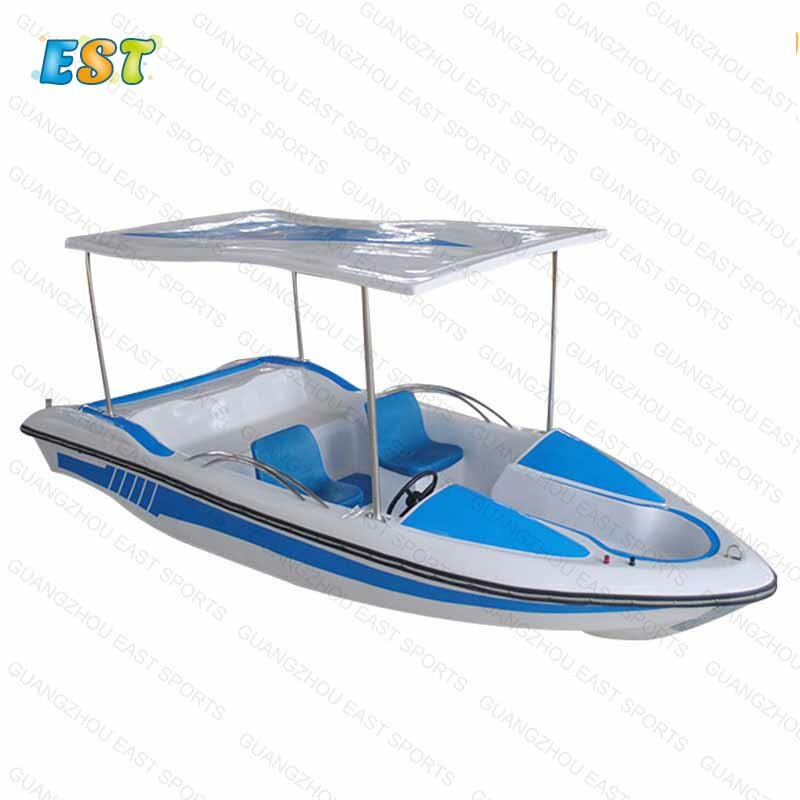 Promotion electric boat water bike water Park fiberglass boat play equipment for sale