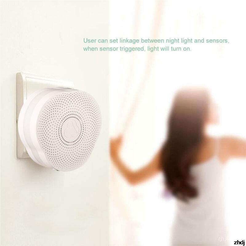 Doorbell & Night Light Alarm System Built-In 4.0 US Plug Support Door Contact/Pir Motion Sensor Voice Prompt