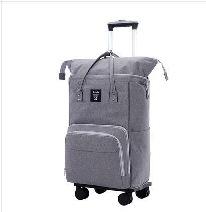 옥스포드 여성 여행 트롤리 가방, 휴대용 수하물 방수 바퀴 달린 배낭, 여성용 여행 가방, 롤링 백팩 가방