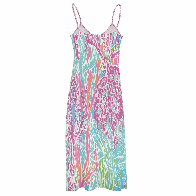 Lilly Inspired Print Sleeveless Dress summer outfits for women 2023 evening dress women evening dresses women