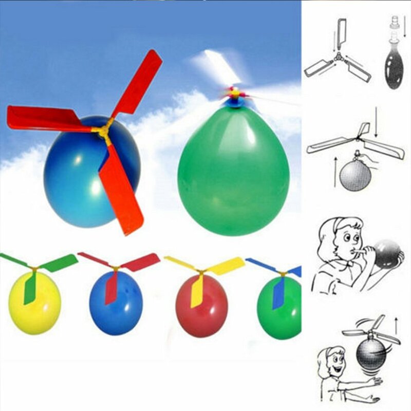 Neue Kinder Baby Spielzeug 1 pc Ballon Hubschrauber Fliegen Lustige Im Freien Spielen Pädagogisches Kinder Spielzeug Gyro Drop verschiffen Heißer Verkauf