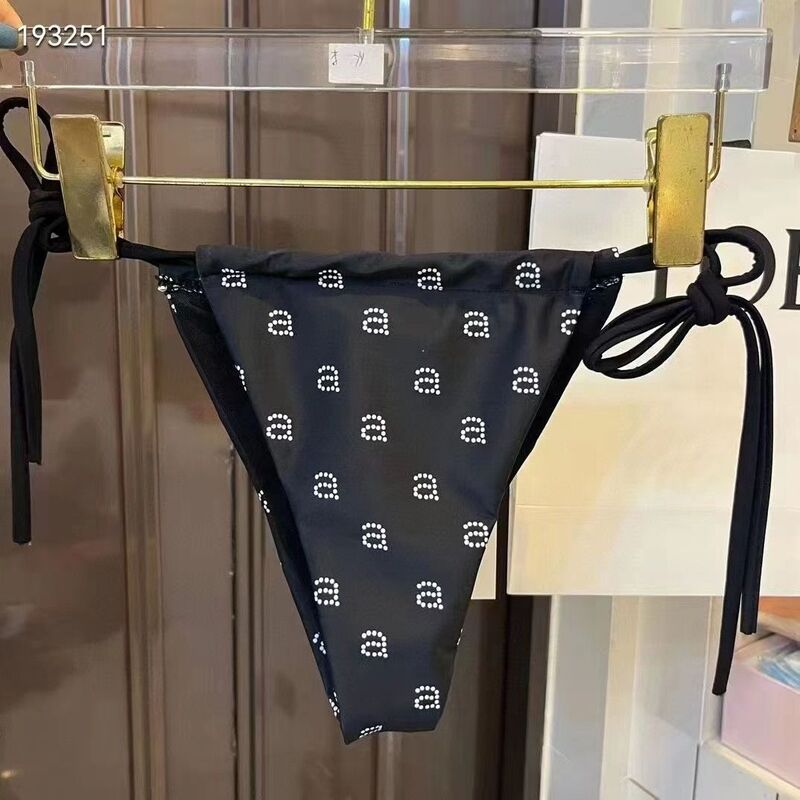 Frühling Sommer neue schwarze Slim Fit zweiteilige Bikini-Set für Frauen aufgehängte Tank Top einteilige Bade bekleidung