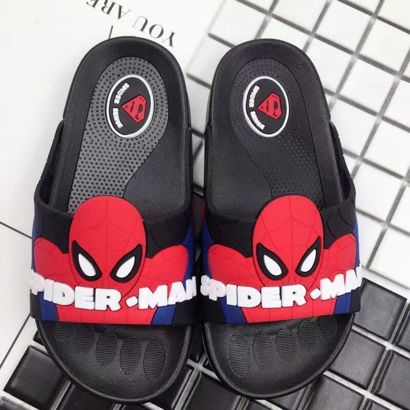 Nuove neonate Cartoon Spider Man Toddler pantofole da spiaggia bambini ragazzi scarpe bambini estate infradito sandali da interno EUR 22-41