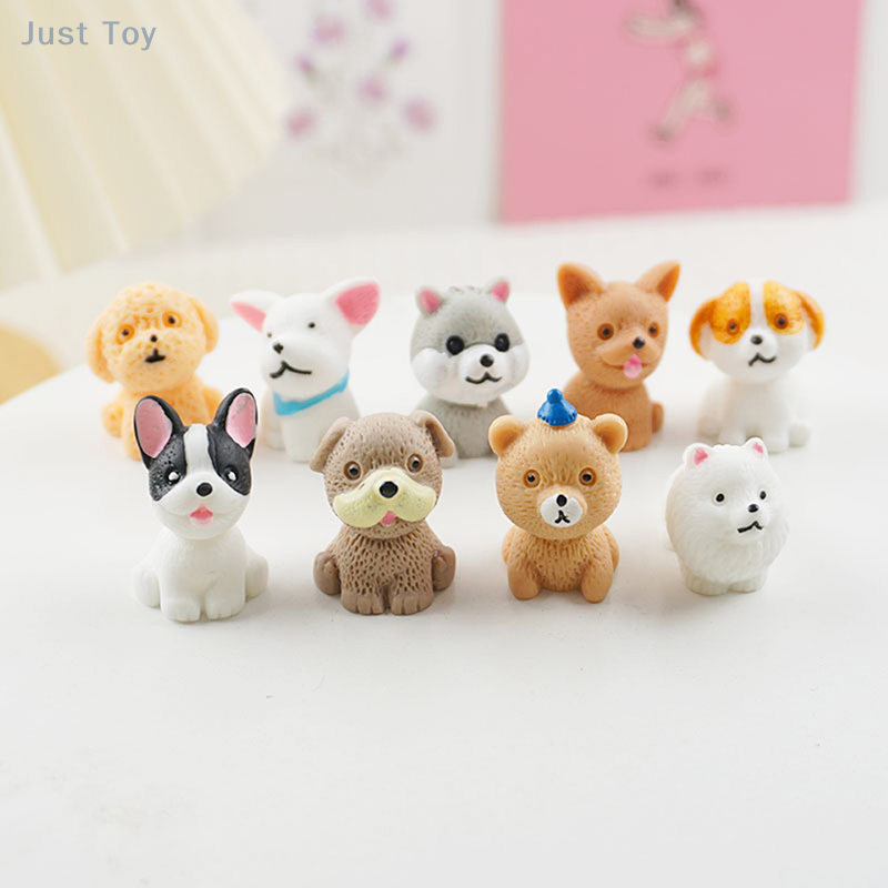 1 Stuk Randomfigurines Miniaturen Schattige Honden Dieren Micro Landschapsversieringen Voor Huisdecoratie Kamer Bureau Accessoires Cadeau
