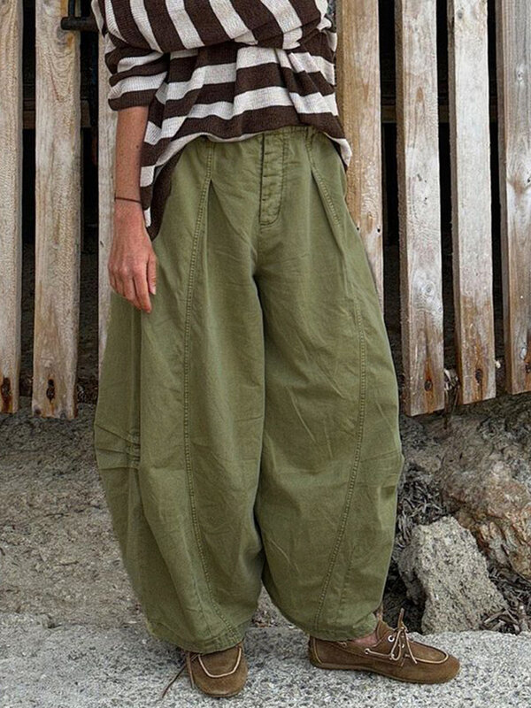Weeway Casual Baggy pantaloni Cargo a vita bassa verde oversize y2k Streetwear Capris pantaloni sportivi Hip Hop pantaloni larghi moda coreana