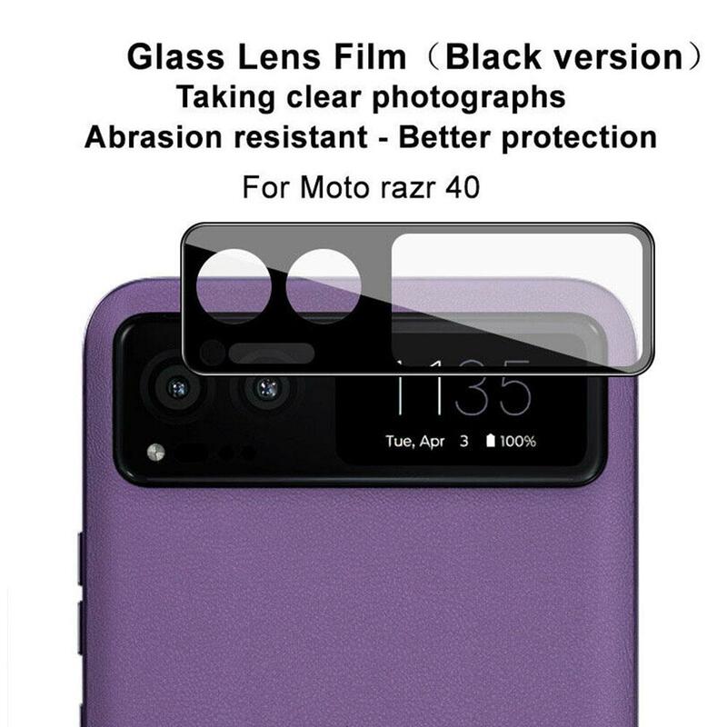 Film d'objectif arrière de téléphone portable pour Motorola Razr 40, impression d'écran haute définition, 1 pièce