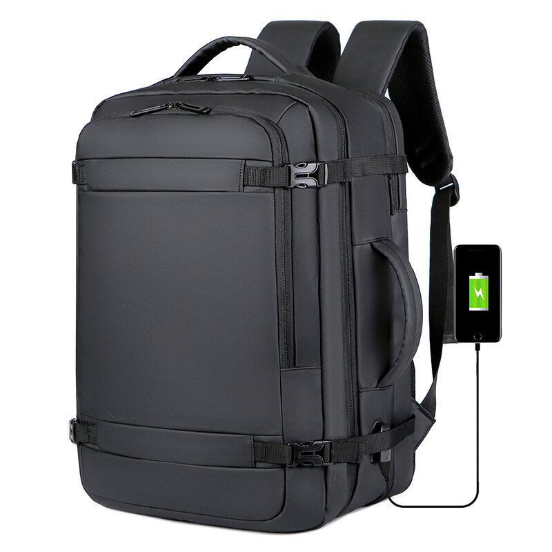Вместительный Многофункциональный перезаряжаемый ручной рюкзак для мужчин, водонепроницаемый деловой дорожный компьютерный ранец, 45 л