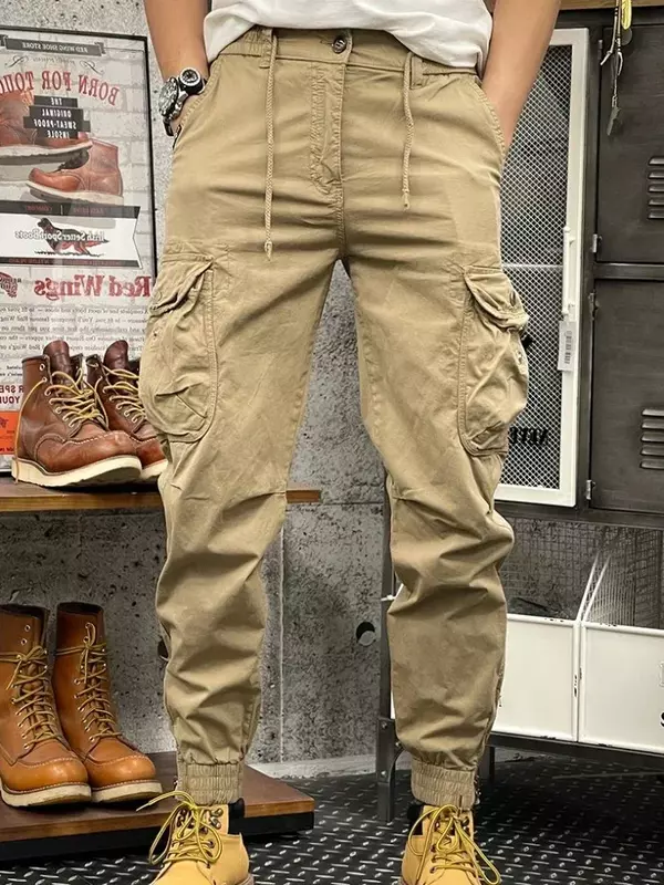 Pantaloni Cargo per uomo pantaloni coreani uomo inverno Trekking sciolto lusso di alta qualità nuovo in abbigliamento Spandex di grandi dimensioni Y2k