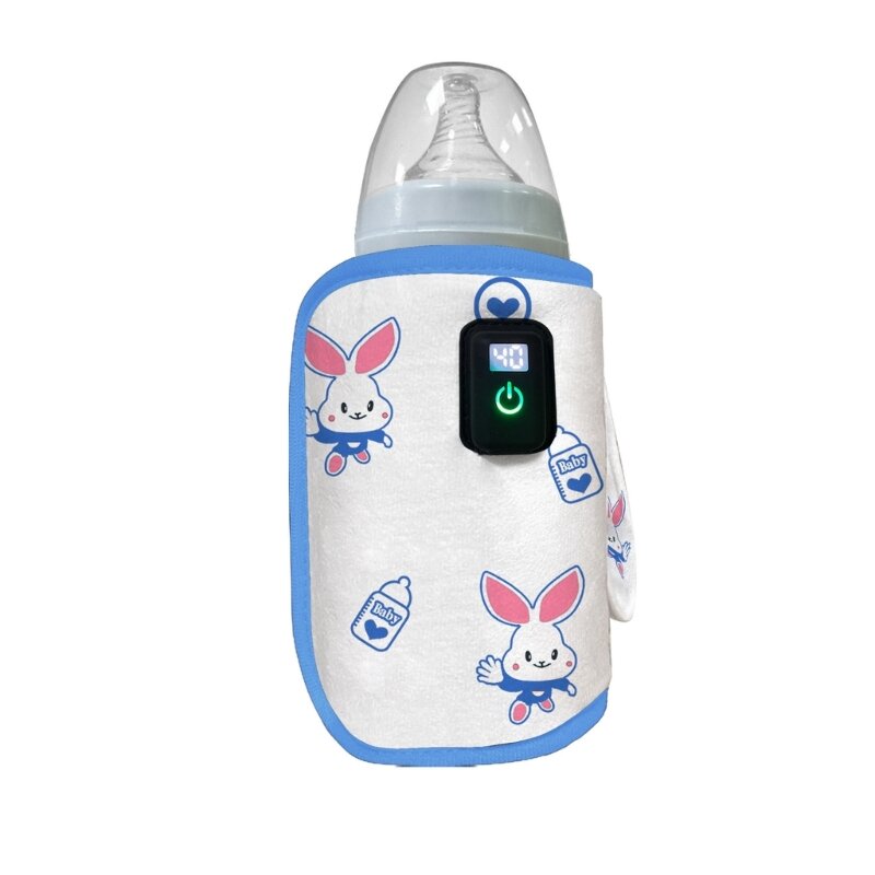 Calentador biberones para bebé, bolsa calentadora agua y leche para pantalla Digital libre, envío directo