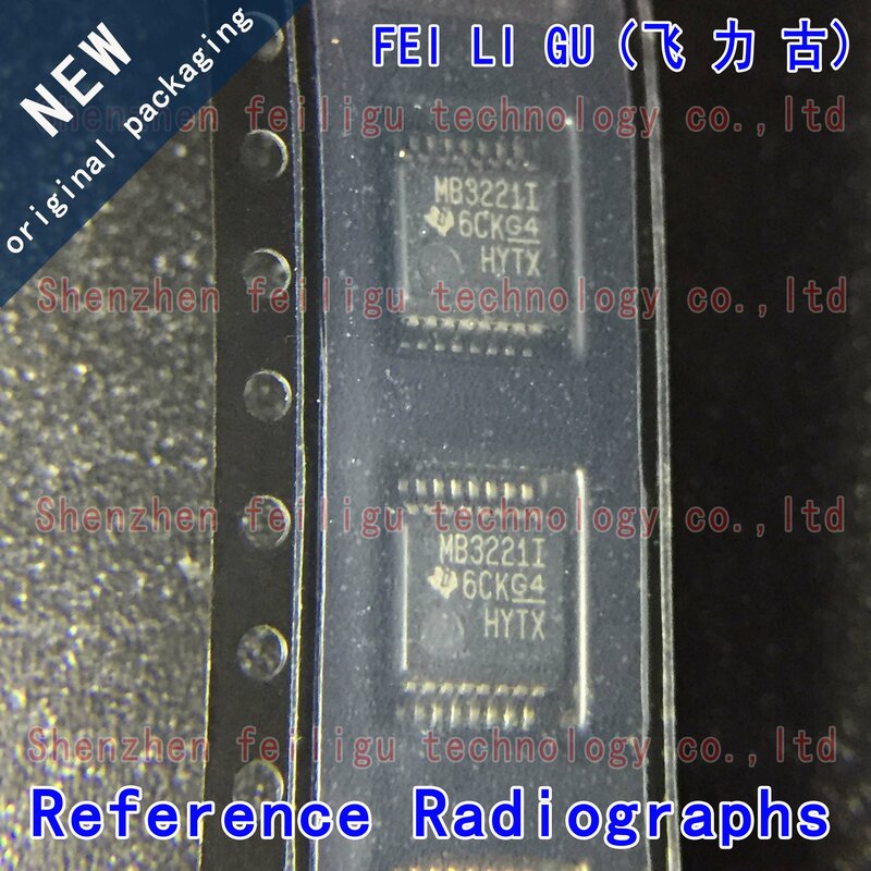 Transceiver Chip Componentes eletrônicos, MAX3221IDBR, MAX3221I, MB3221I, pacote SSOP16, 100% novo, original, 1-30pcs
