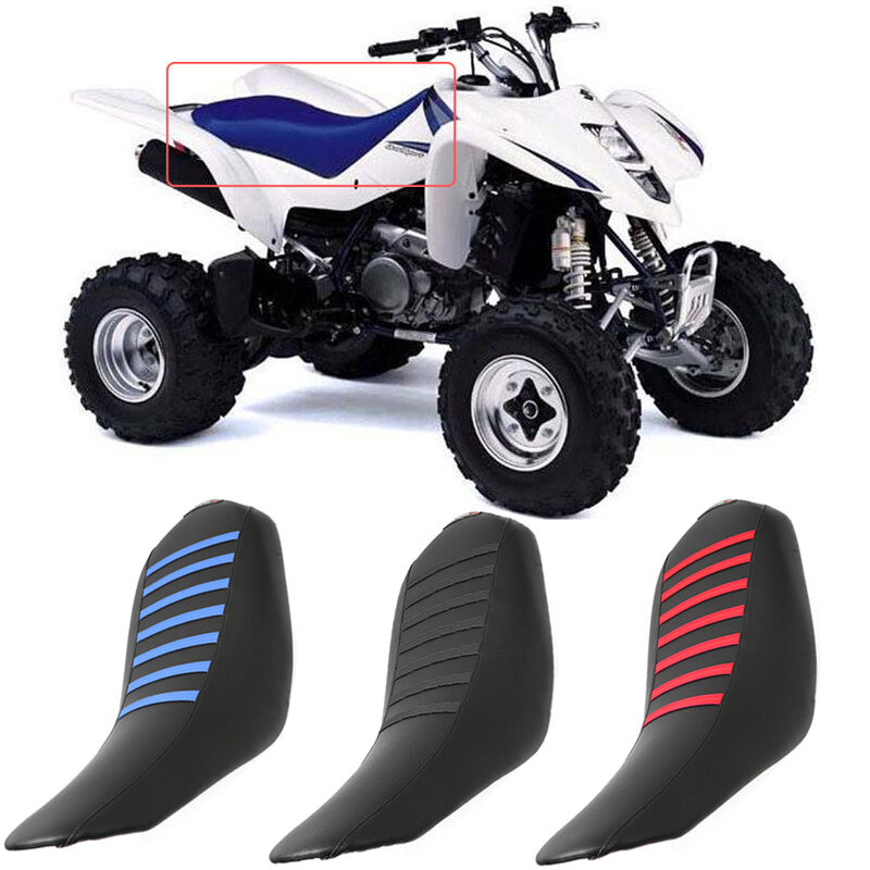 PVC borracha tampa de assento para motocicleta, impermeável tampa de assento macio, anti-derrapante grão padrão, Yamaha Raptor 700, 700 R, 2006-2021