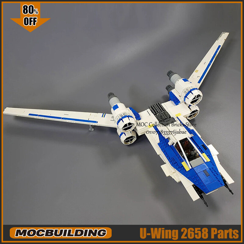 Movie Scene MOC Building Block U Model Wing Starfighter Technology Bricks DIY Assembly Collection Spaceship Toys Xmas Gifts