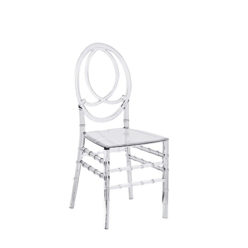 Chaise en cristal acrylique transparent, chaise en bambou, plastique, salle de banquet d'hôtel, salle de mariage, activités de plein air, Napoléon