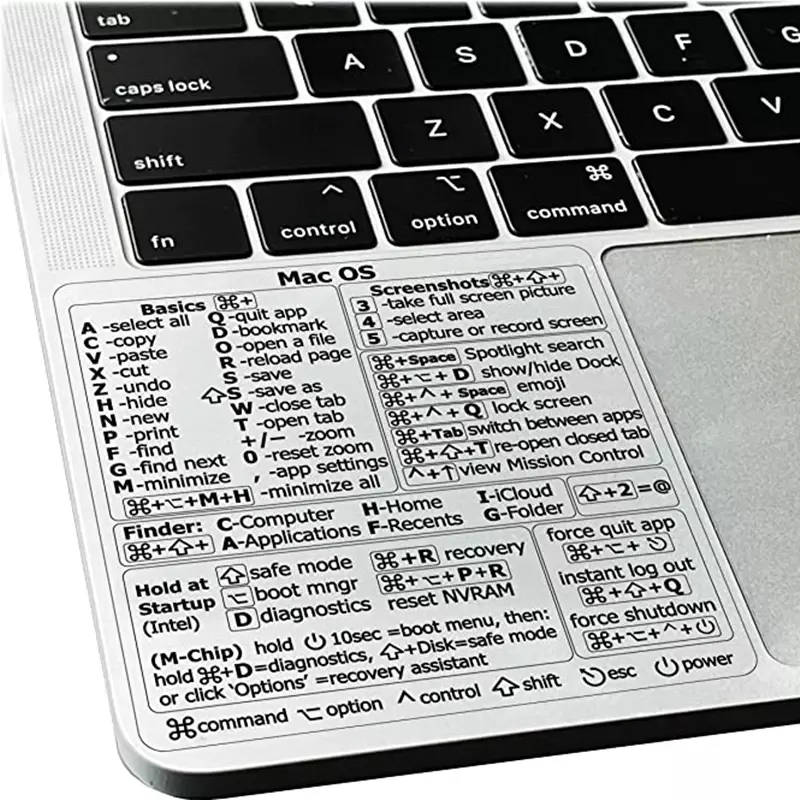 อ้างอิงแป้นพิมพ์ลัดสติ๊กเกอร์ติดสำหรับพีซีแล็ปท็อปสติ๊กเกอร์ตัดสั้นสำหรับ Apple Mac Chromebook หน้าต่าง Photoshop