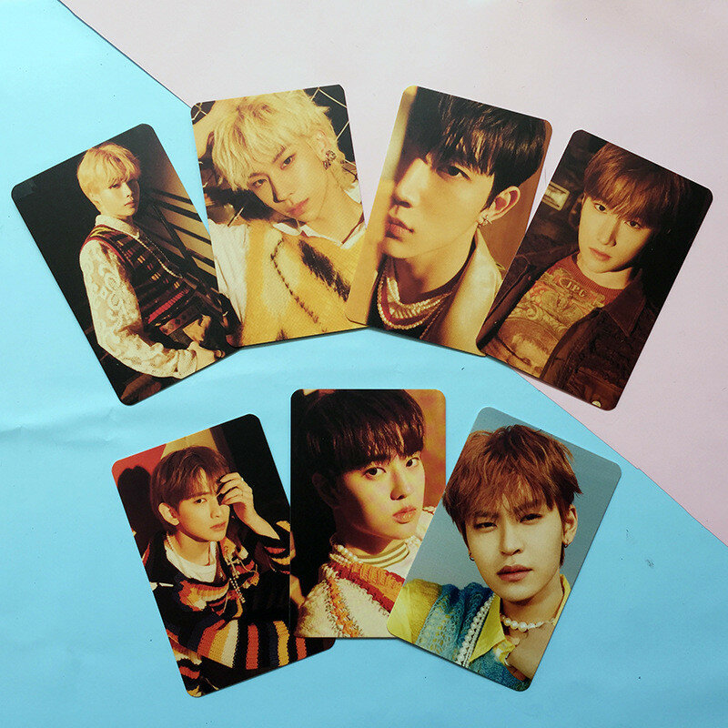7 pçs/set kpop tempest photocard lados dobro cartão cartão cartão foto pessoal foto fãs presente coleção