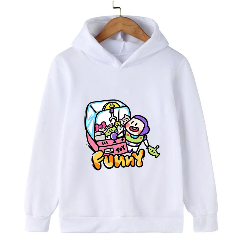 ToyStory-Sudadera con capucha de Disney para niño y niña, Jersey Kawaii de Bajo Lightyear, ropa informal de dibujos animados de Anime