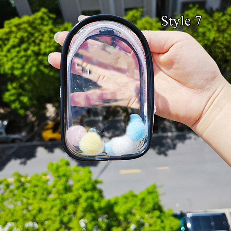 2023 New Thicken Transparent PVC Mystery Organizer Box Keychain Bag Protect Mystery Storage Case Jasmine Bubble Matt Doll Toy