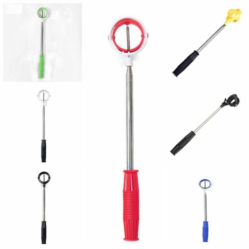 Stainless Golf Ball Retriever Telescopic 8 Sections Golf Ball Pick Up Grabber Portable Automatic Locking Golf Ball Tool