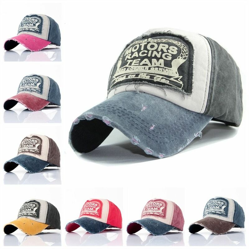 Patchwork Baseball Caps Spring Summer Casual Fashion Letter Snapback Hat Cotton Printed Hip Hop Hat Unisex