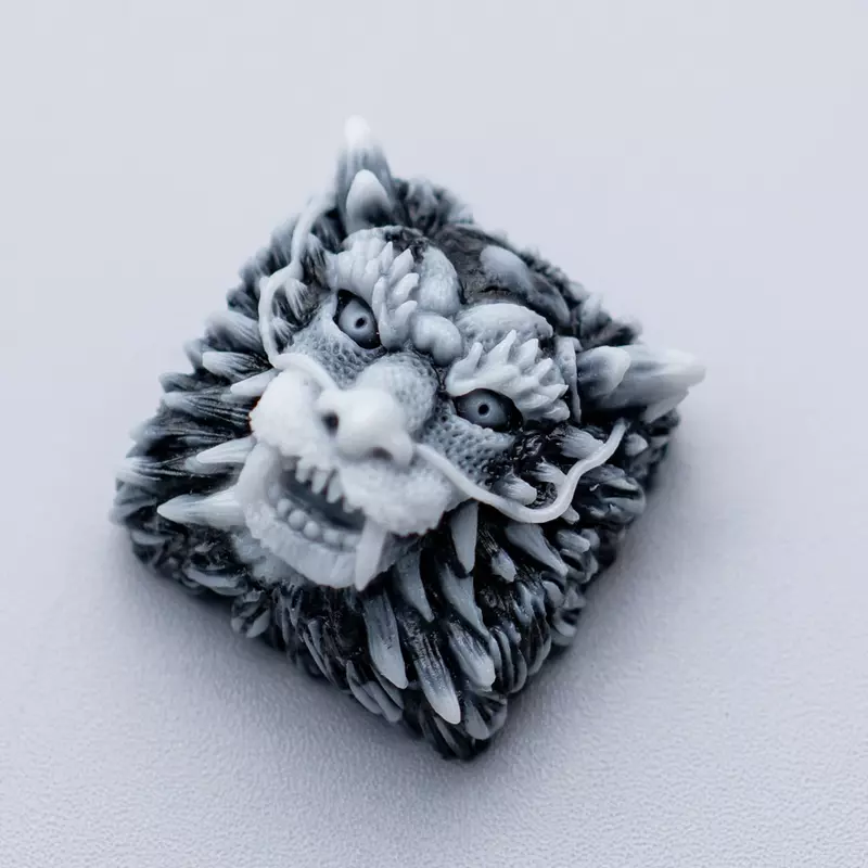 Mifuny-handmade resina dragão cabeça chave cap para teclado mecânico, personalizado com acessórios exclusivos