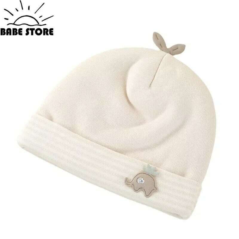 0-6 Monate Baby Hüte Neugeborene Mütze Winter warm dickere Baumwolle weiche elastische Baby kappe für Mädchen Jungen Säugling Motorhaube Zubehör