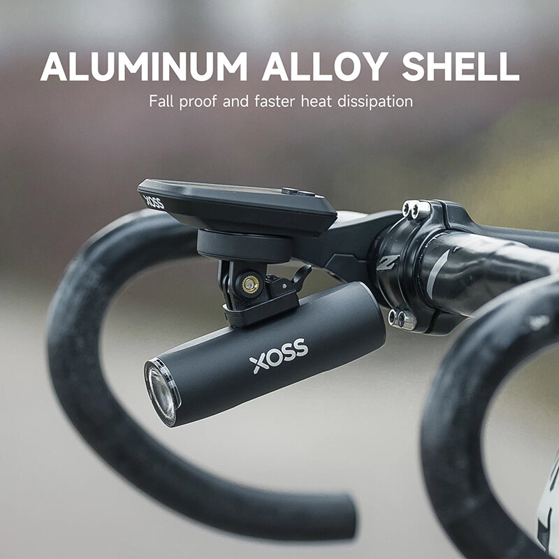 XOSS XL-400 자전거 헤드 라이트 방수 자전거 라이트 USB 충전식 MTB 전면 램프 400 루멘 자전거 손전등 액세서리