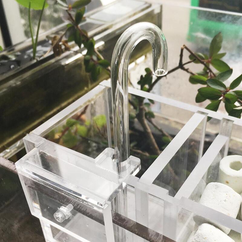 3-In-1 Aquarium Filter Dozen Transparante Acryl Externa Opknoping Waterzuiveraar Creatieve Aquarium Benodigdheden