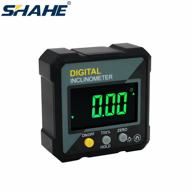 SHAHE New Angle Protractor 360 Degree Mini Electronic Digital Protractor Inclinometer Angle Finder Gauge Measurement Box