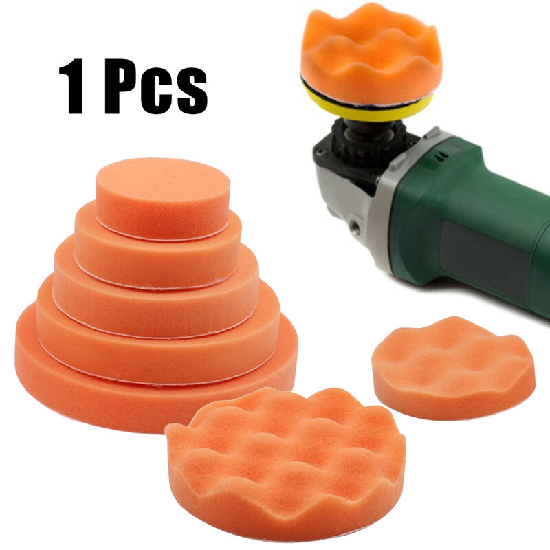 Practical Polishing Pad Waxing Pad 1PCS 3-7inch Accessories Flat/ Wavy Foam Pads Polishing For RO/DA Car Polisher