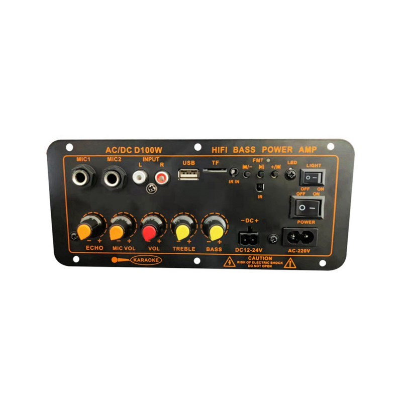 Max 300W Bluetooth Amplifier Board 12V 24V 220V Subwoofer Amplifier Board Support Microphone for Car Home Audio EU Plug