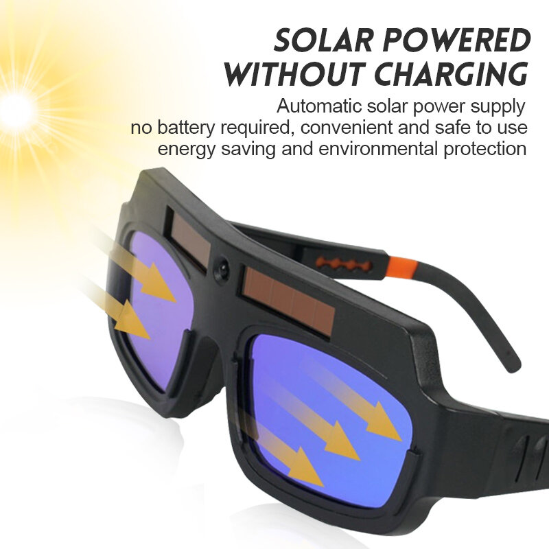 Escurecimento Automático Soldagem Óculos Argon Arc Welding Solar Goggles Especial Anti-reflexo Óculos Ferramentas para Soldadores Escurecimento Automático