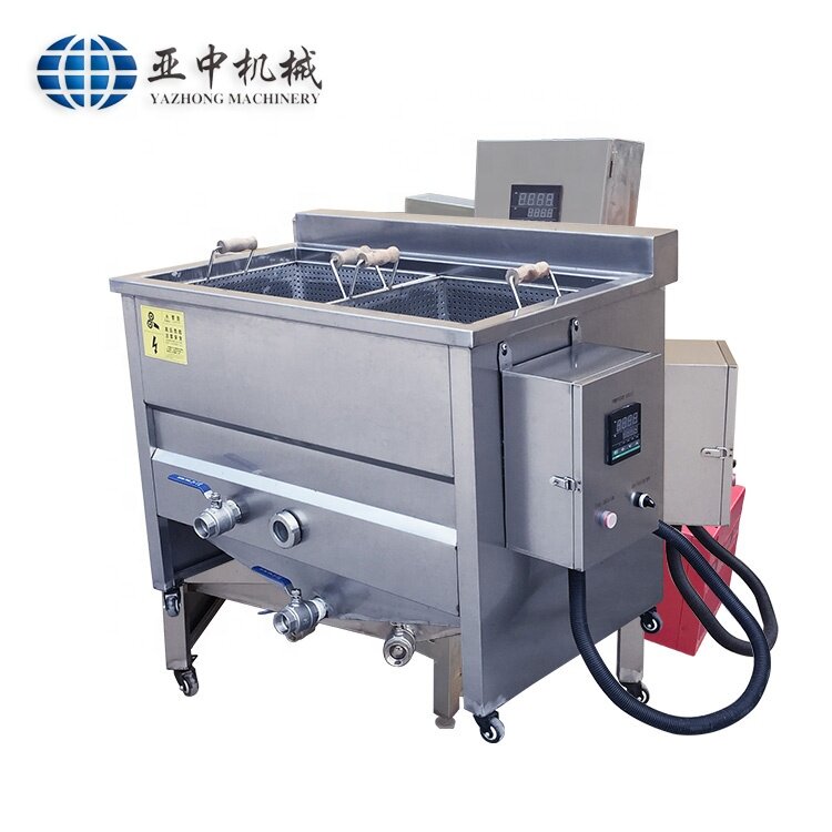 Commercial Electric Fryer Stainless Steel potato chips making machine 2 tank 2 basket Electric Deep Fryer