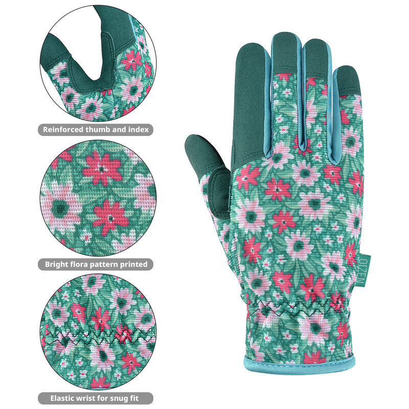 Gants de jardinage pour femmes, 1 paire, pour désherbage, travail, vec, plantation, léger, respirant, écran tactile