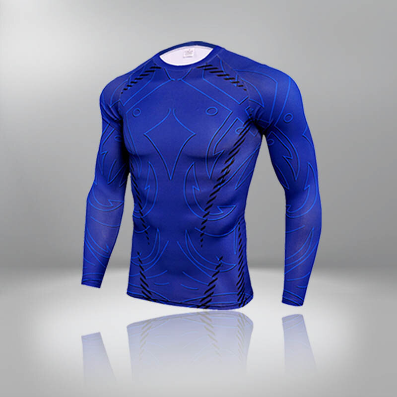 Quick Drying Ski Underwear Men's Tracksuit Thermal Sports Shirt Fitness Slim Men Compression Underwear First Layer Long