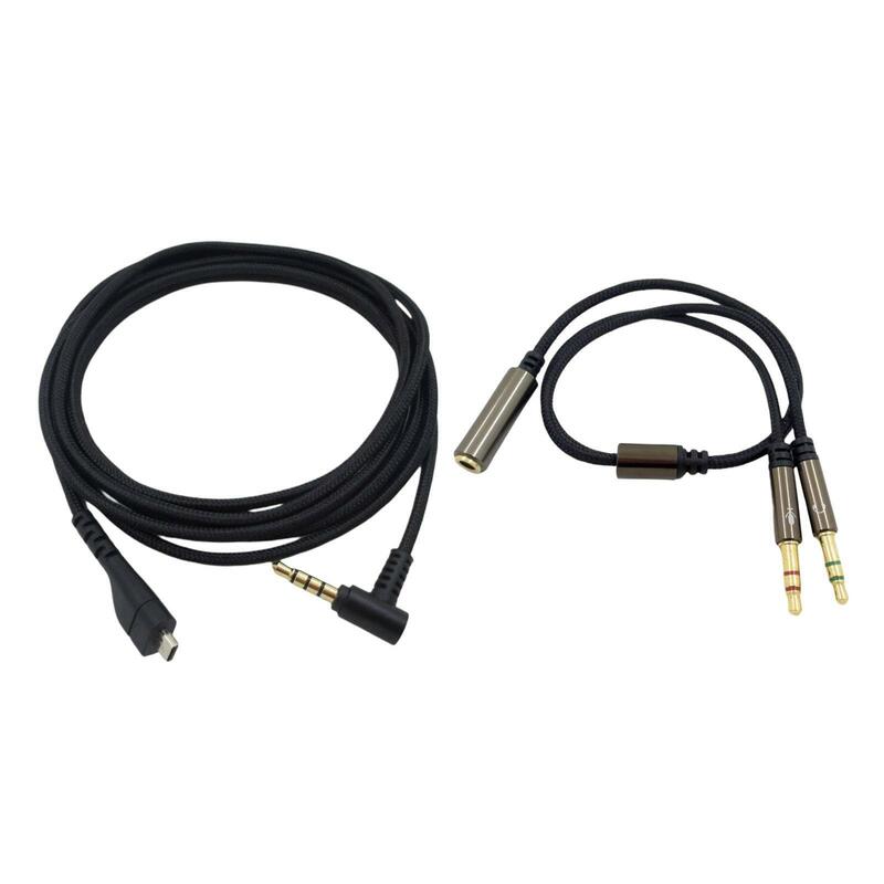 Сменный аудио кабель 6,5 футов для SteelSeries Arctis 3 5 7 Pro Silver