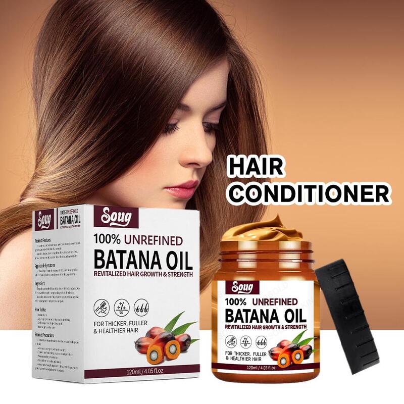 Pure Batana Olie Haarconditioner Olie Haarbehandeling Haarmasker Hydrateren Reparatie Haarwortel Gezonder Dikker 120Ml